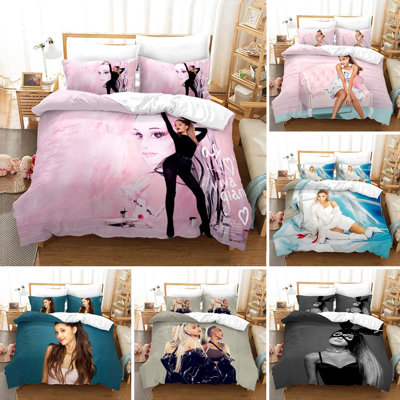 Bed Sheet Microfiber - 패션 섹시한 여자 Ariana Grande 3D