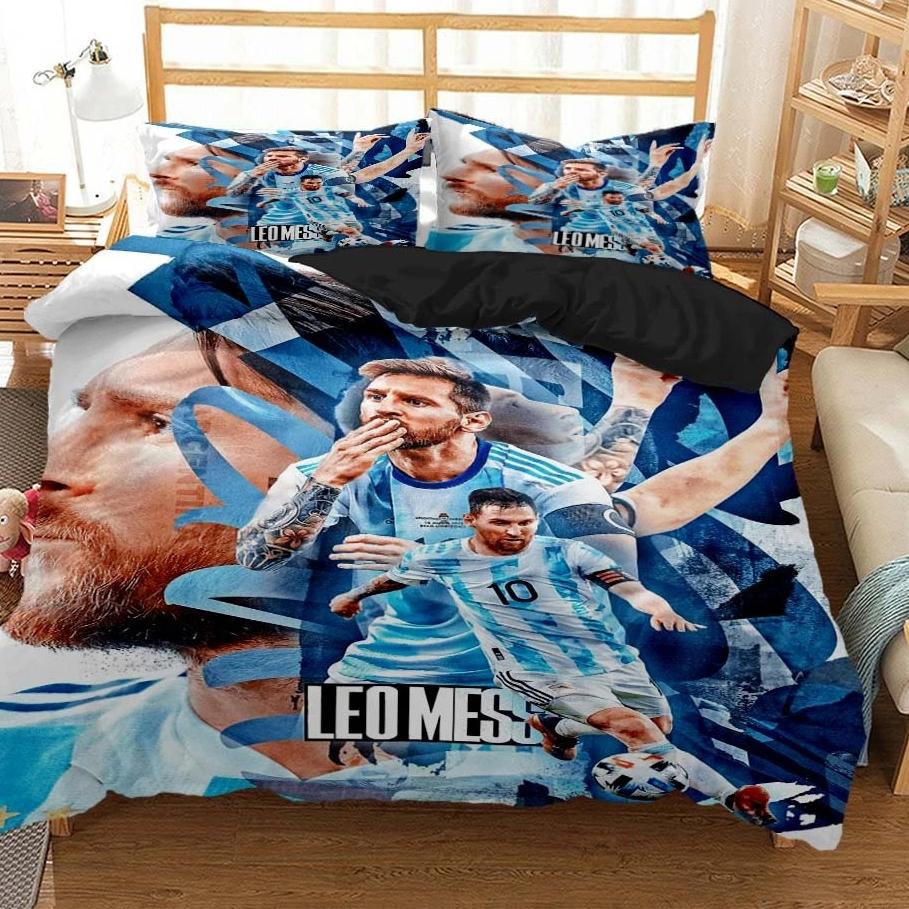 Bed Sheet Microfiber - 메시 축구 슈퍼스타 침구 세트 3D