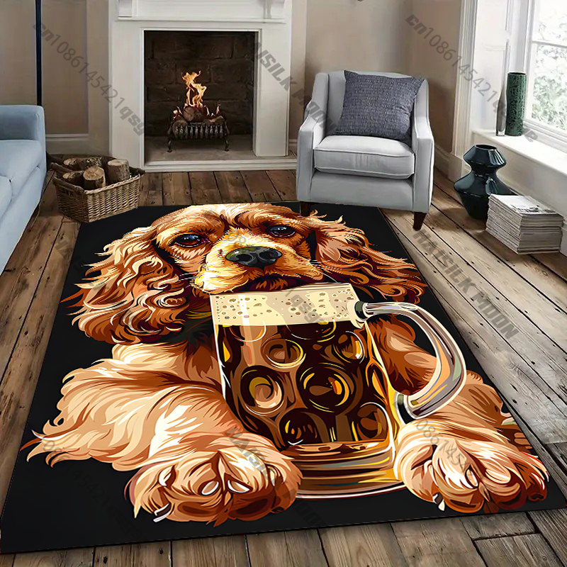 Luxury Home Textiles Usa - 개를 주제로 한 장식용 카펫 디자인