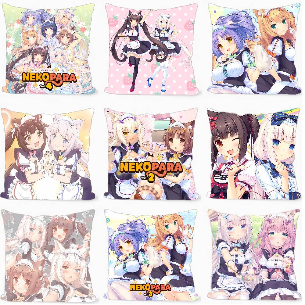 Home.Textiles Cushion - 애니메이션 귀여운 N-Nekopara 쿠션 커버 부드러운