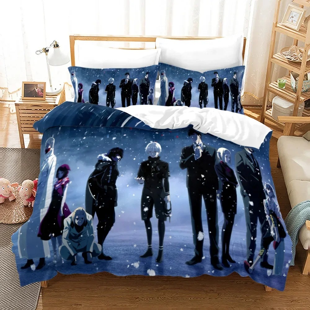 도쿄 구울 카네키 켄 이불 커버 세트 만화 침구 세트  - Bed Sheet Microfiber 리뷰 및 가격