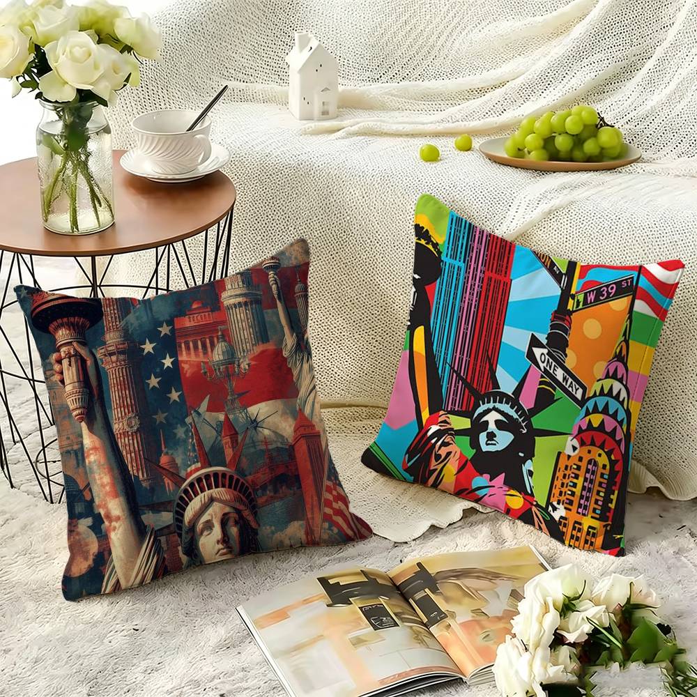 뉴욕시 이미지 베개 커버 소파 쿠션 커버 홈 룸 장식  - Home Textiles Images 리뷰 및 가격