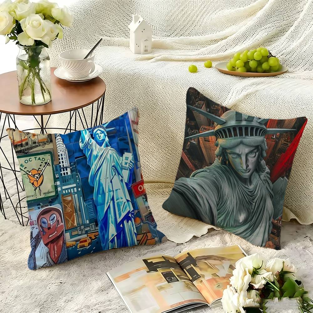 뉴욕시 이미지 베개 커버 소파 쿠션 커버 홈 룸 장식  - Home Textiles Images 리뷰 및 가격
